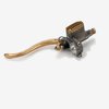 Kustom Tech Deluxe Line Clutch Master Cylinder, 14mm, raw Aluminium and raw Brass