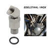 Öldruckmanometer Adapter Set EDELSTAHL für Harley Shovelhead und EVO 70-99
