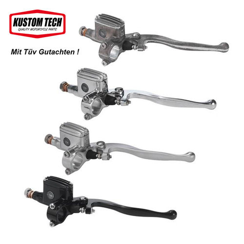 Kustom Tech Classic Brake Master Cylinder with Tüv in 12 and 14mm for 1" Bars